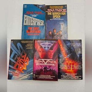 Vintage Star Trek Original Series Pocket Books Science Fiction Lot of 5 Total